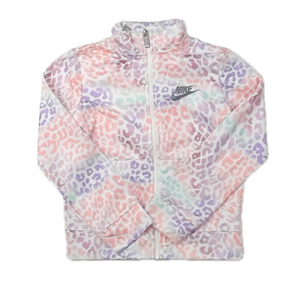 Nike Girls White Leopard Athletic Top size: 5-6 Years